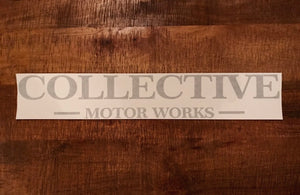 Collective motor works - Windscreen banner
